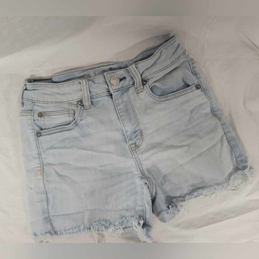 American Eagle Womens Ne(x)t Level Stretch X Hi Rise Shortie Shorts 